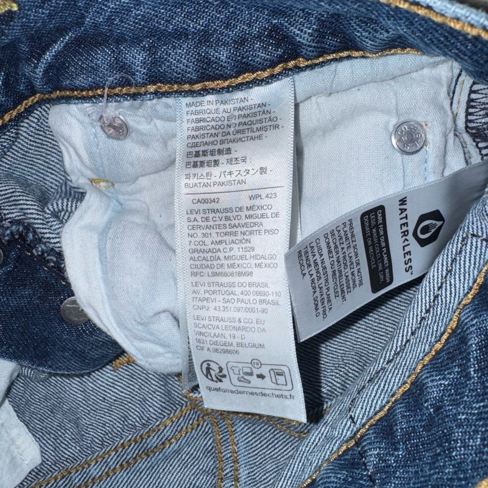 ⚡️Levi’s Ribcage Straight Ankle Jeans Size 25 Distressed Medium Wash - Picture 7 of 9